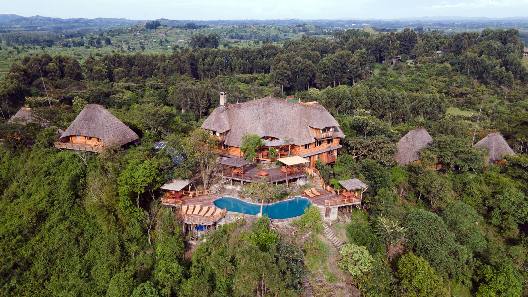 Kyaninga Lodge Ouganda robert michael poole Piscine