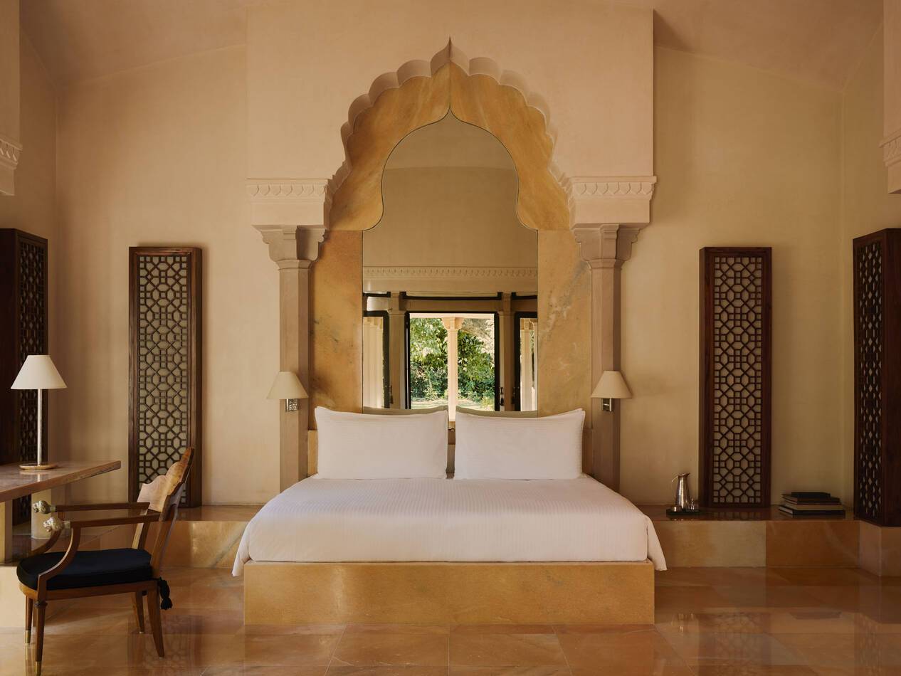 Amanbagh Inde Accommodation Pool Pavillion Bedroom