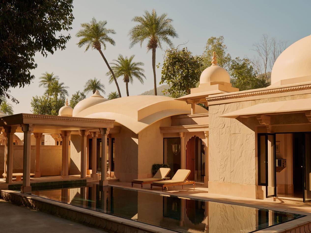 Amanbagh Inde Accommodation Pool Pavillion Piscine