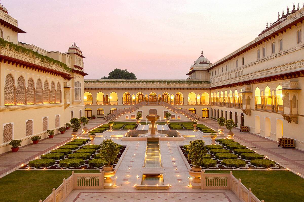 Taj rambagh palace jaipur exterior