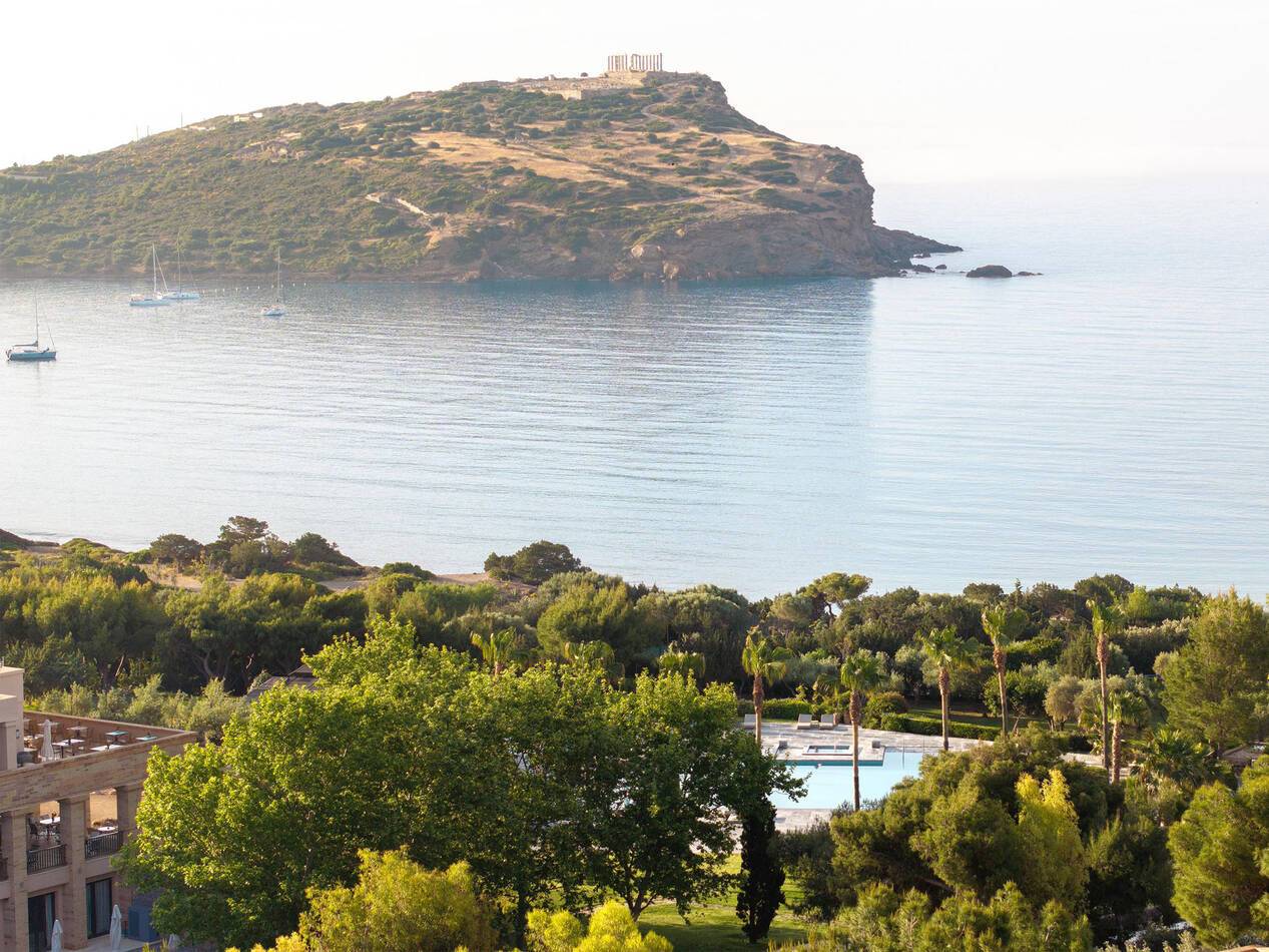 Cape Sounio Riviera Athenes Grece Vue