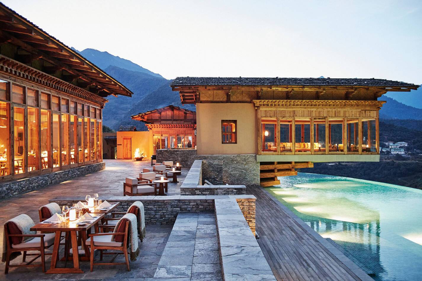 Six Senses Punakha Bhoutan Flying Farmhouse Terrace