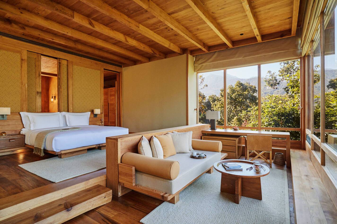 Six Senses Punakha Bhoutan Two Bedroom Villa Bedroom