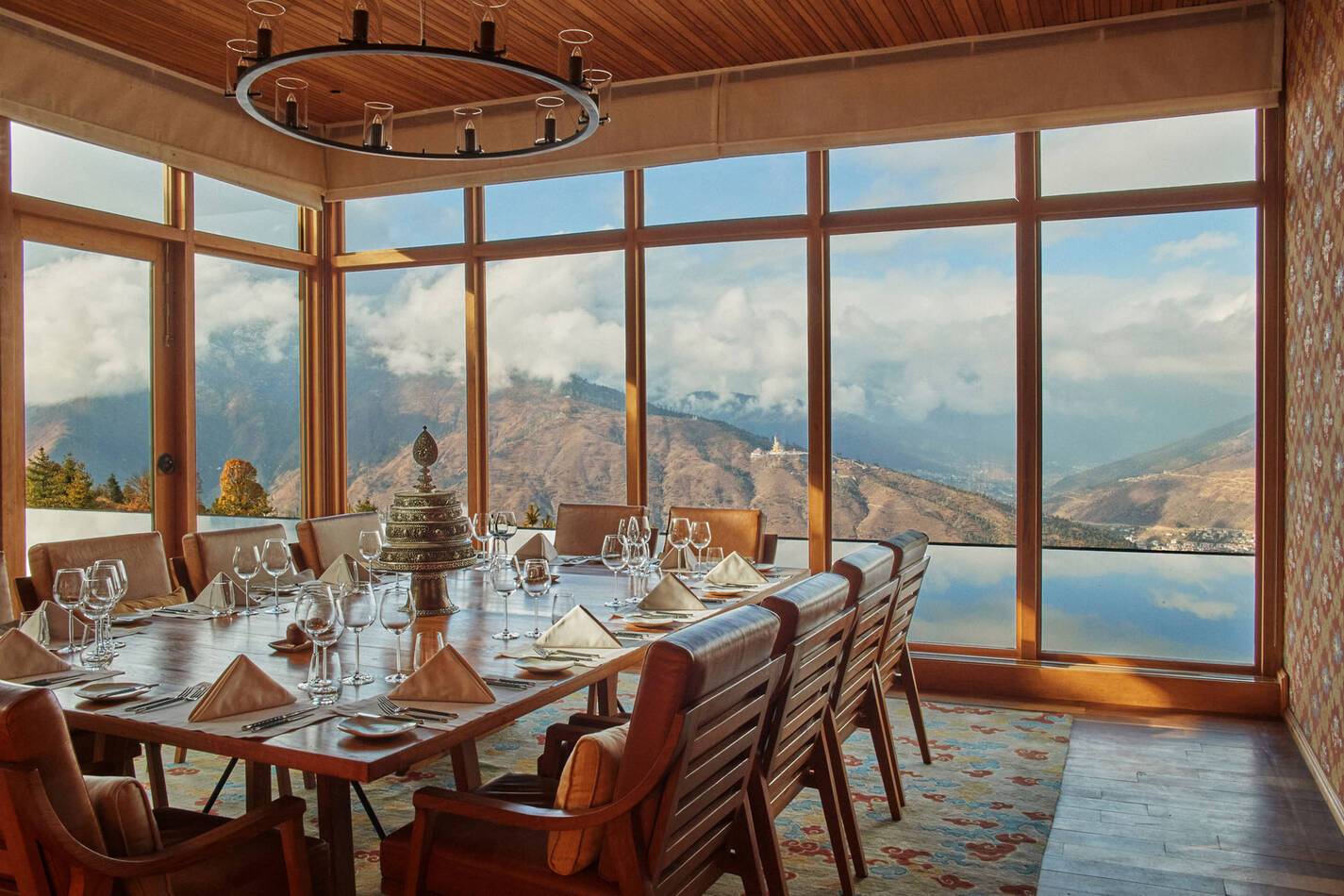 Six Senses Thimphu Bhoutan Private Dining Room