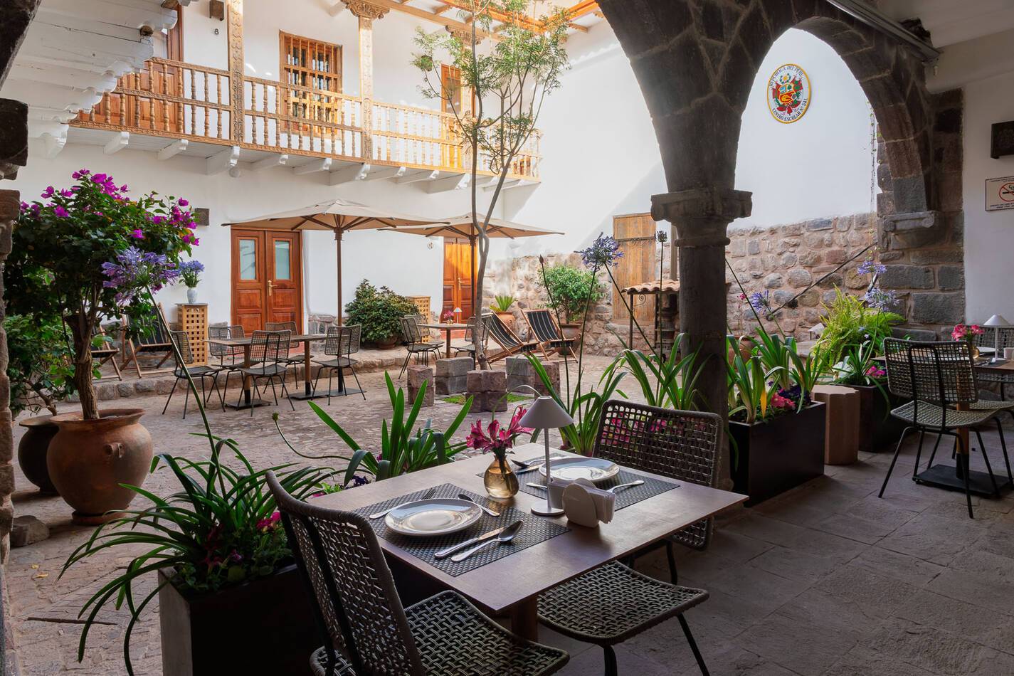 Perou Cusco Casa Clara Ananay Patio