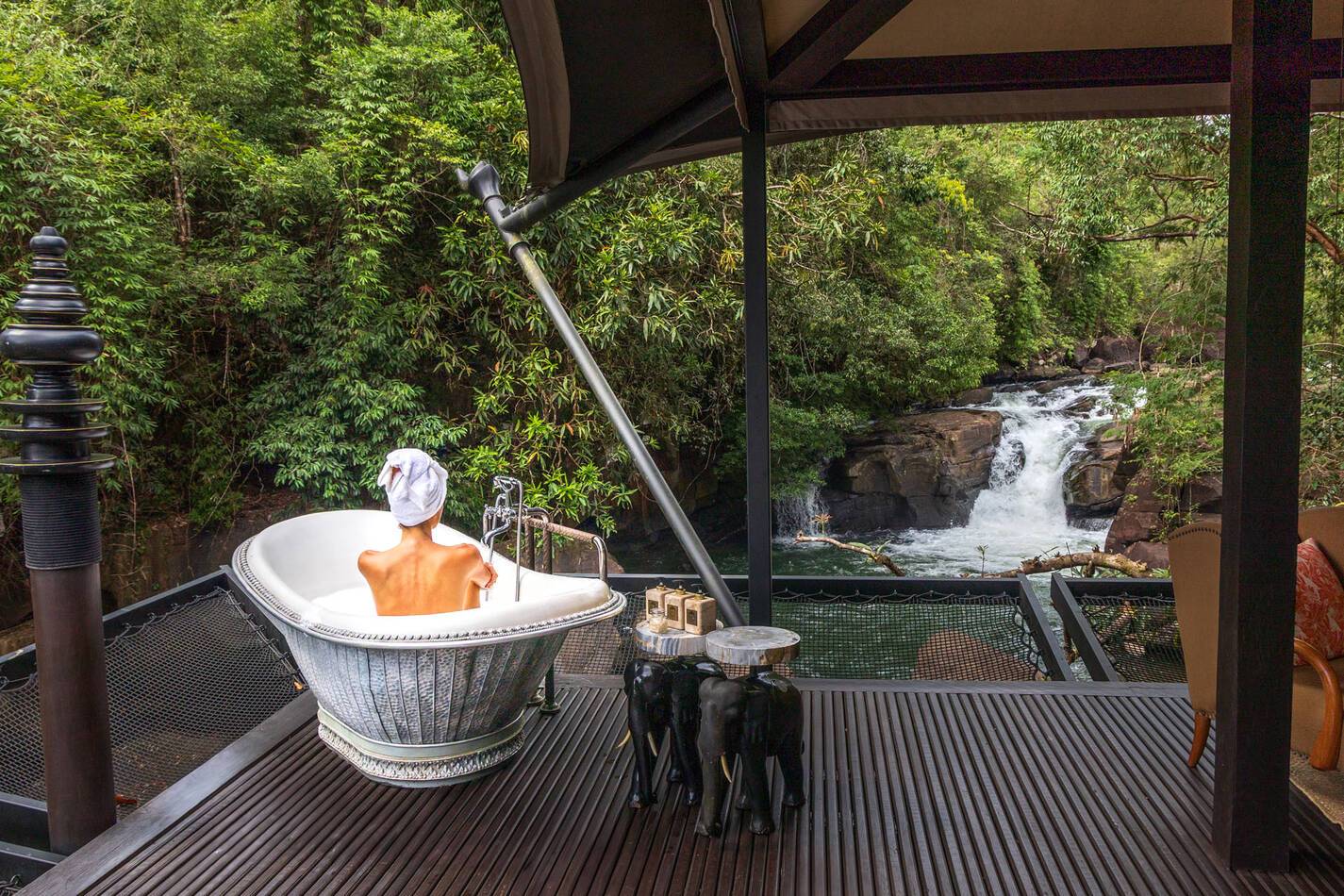 Cambodge Shinta Mani Wild Cardamones Baignoire