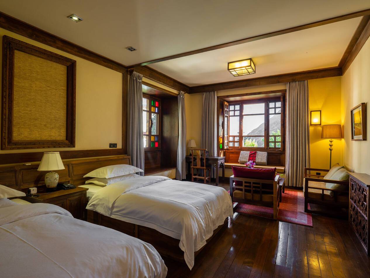 Yunnan Chine Songtsam Lodge Benzilan Chambre