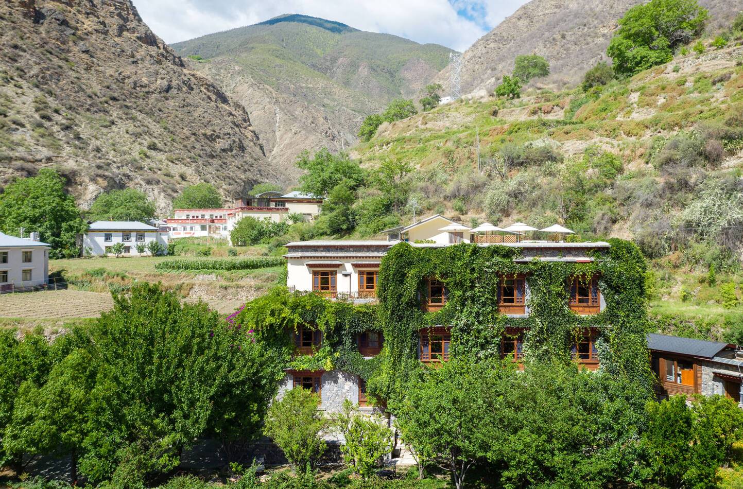 Yunnan Chine Songtsam Lodge Benzilan Vue