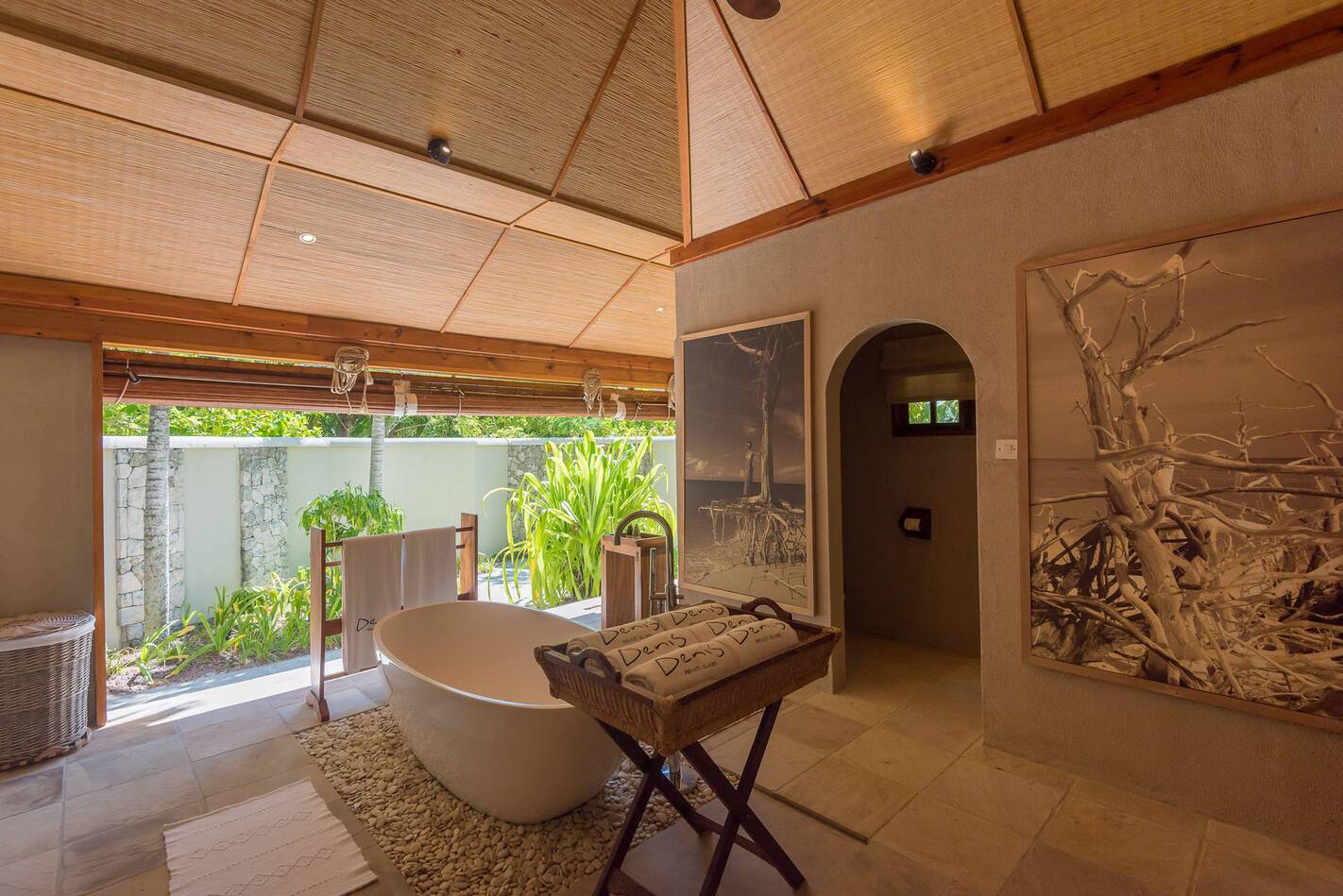 Denis Private Island Seychelles Beach Villa Bathroom Tub