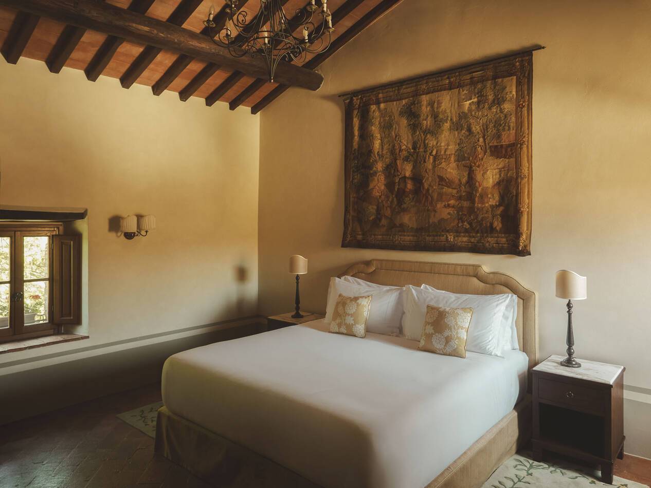 Castello di Casole Belmond Toscane Chambre
