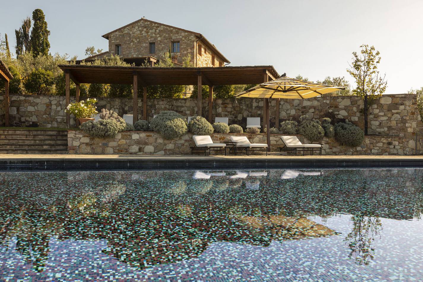 Castello di Casole Belmond Toscane Villa Piscine