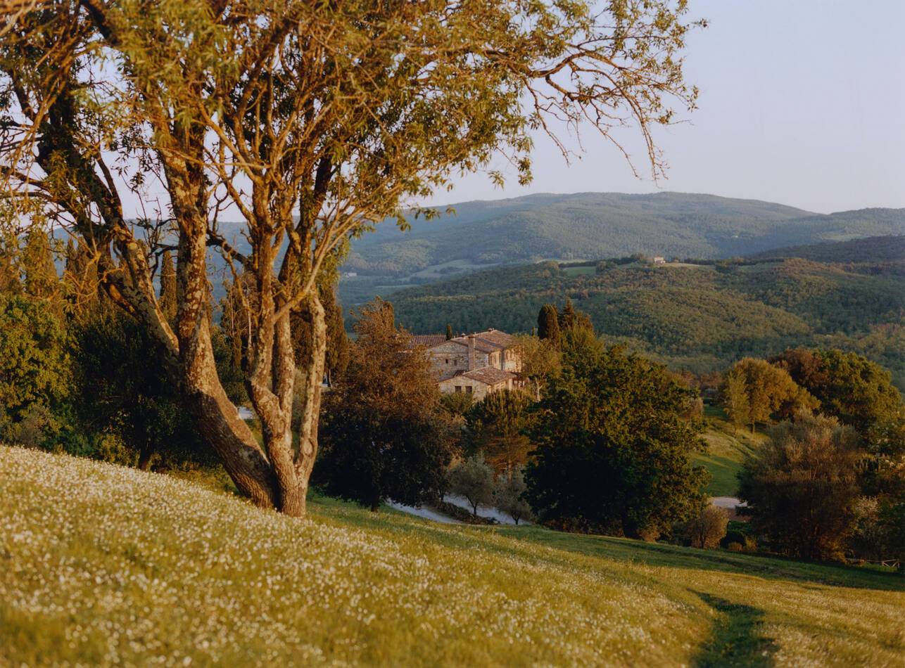 Castello di Casole Belmond Toscane Vue